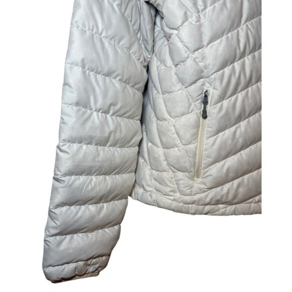 Patagonia Womens L Goose Down Insulated Jacket Lightweight Puffer Coat White - Picture 7 of 10